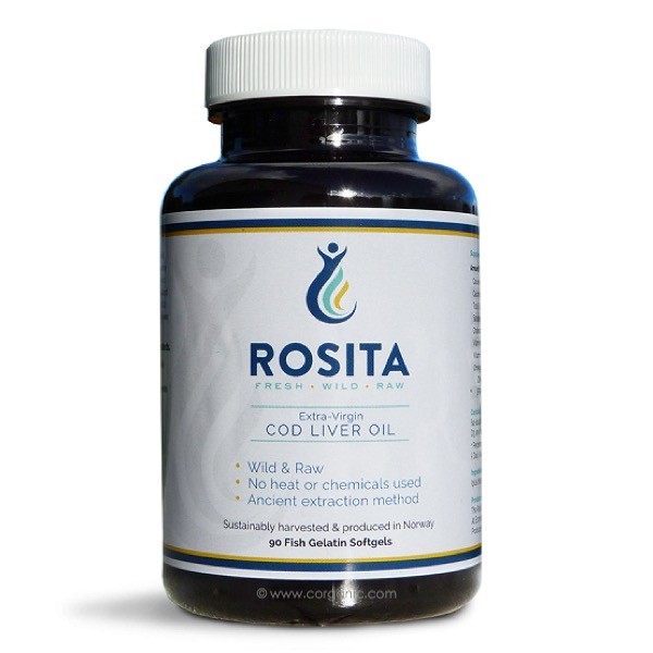 Rosita Extra Virgin Cod Liver Oil Softgels 90 ct GAPS Diet