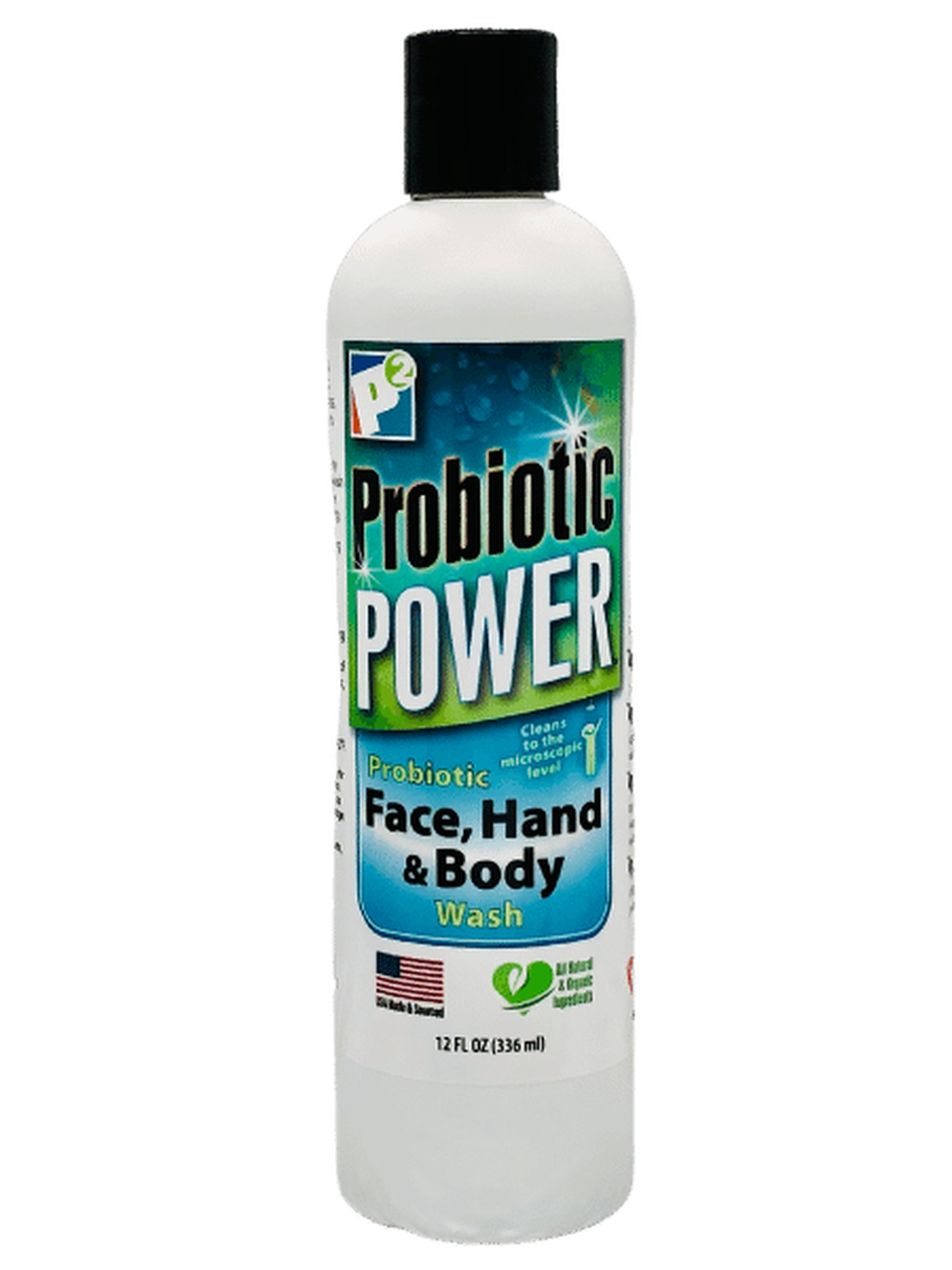 P2 Probiotic Power iCleanEveryInch Gentle Face & Body Wash GAPS Diet